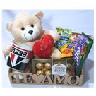 Cesta São Paulo Presente Dia Dos Namorados Com Urso Caneca
