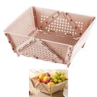Cesta Secar Frutas Verduras Vegetais Fruteira Dobravel Cozinha Copa Casa Porta Objetos Organizador Multiuso Escorre Drena Comida Alimentos Multiuso