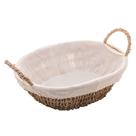 Cesta sisal oval com alça , forro em tecido 27cm wolff