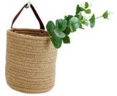 Cesta suspensa na parede RUIZHIXUAN 16x18 cm de corda de algodão Cesta suspensa na parede RUIZHIXUAN 16x18 cm de corda de algodão