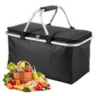 Cesta termica dobravel 30 litros bolsa cooler portatil passeio camping praia piquenique transporte taxi uber
