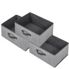 Cestas de armazenamento: caixas de tecido EITMOW, 40x28x20cm, 3 peças, cinza