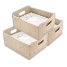 Cestas de armazenamento: organizador de feltro dobrável Welaxy 30x24x15cm x3