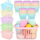 Cestas de Páscoa SiliFine Pastel Plastic 60 unidades com alças x60 Cestas de Páscoa SiliFine Pastel Plastic 60 unidades com alças x60