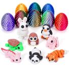 Cestas de Páscoa YILCER Mini Dragon Eggs com animais