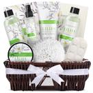 Cestas de presentes Body & Earth, 10 peças, presentes de spa, Lily Bath, mulheres