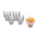 Cestinha Inox Redondo Fritas Servir Bar Restaurante 50un
