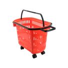 Cestinha Plástica para Compras 30 litros com Rodas Dellaplast