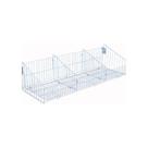 Cesto Aramado 30cm X 91cm Com 2 Divisórias Branco New Plus - Sa Gondolas