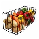 Cesto Aramado Fruteira de Parede 35cm para Cozinha Quarto Lavanderia N4 Preto