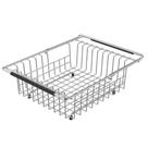 Cesto Aramado Retangular Tramontina Inox com Alça Regulável para Cubas e Pias 42x33x16 cm 94528030
