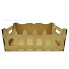 Cesto Bebê Utilidades Modelo Cercadinho 32x25x12 Mdf Madeira