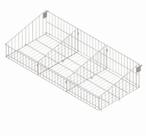 Cesto branco para gond new premium 0.90 x 0.37 c/ 2 divisorias