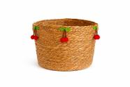 Cesto C/Alça Fibra Natural Cereja - Tam G - Tuut Cesto C/Alça Fibra Natural Cereja - Tam G - Tuut