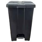 Cesto C/pedal 60 Lts Retangular Preto P60p