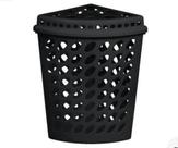 Cesto c/ Tampa 43.7L Triangular Telado Preto Cesto c/ Tampa 43.7L Triangular Telado Preto