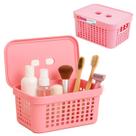 Cesto Caixa Organizador Tampa Resistente 2L Empilhavel Rosa Cesto Caixa Organizador Tampa Resistente 2L Empilhavel Rosa