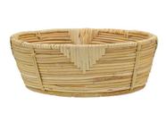 CESTO CENTRO DE MESA DECORATIVO EM RATTAN 30cm