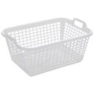 Cesto Cestinha Multiuso Telado Branca 36,7x26,3x16 Cm C/Alça