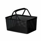 Cesto Com Alça Retangular Preto 40X27X20cm Linea - PARAMOUNT Cesto Com Alça Retangular Preto 40X27X20cm Linea - PARAMOUNT