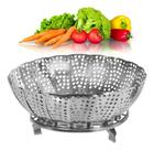 Cesto Cozimento A Vapor Legumes Cozinha Aço Inox Vaporeira Cesto Cozimento A Vapor Legumes Cozinha Aço Inox Vaporeira