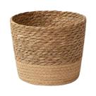 Cesto De Armazenamento Artesanal De Vime E Palha Para Plantas E Flores - Vaso De Jardim Cesto De Armazenamento Artesanal De Vime E Palha Para Plantas E Flores - Vaso De Jardim
