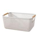Cesto De Armazenamento Decoração De Cesta Multiuso 27x18cm Branco