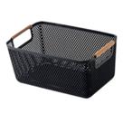 Cesto De Armazenamento Decoração De Cesta Multiuso 36x22cm Preto