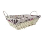 Cesto de Celulose com Alças Forrado para Pães Frutas Salgados Decoração Organização de Casa Mesa Posta