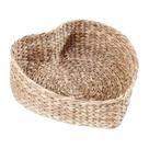 Cesto De Coracão Fibra Jacinto de Água 26X26X8Cm Rafimex