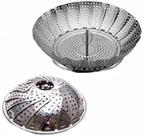 Cesto De Cozimento Vapor Legumes Inox Panela Vaporeira Cesto De Cozimento Vapor Legumes Inox Panela Vaporeira