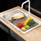 Cesto de Drenagem Aramado de Aço Inox Ajustável e Expansível para Pia