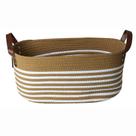 Cesto de Fibra Natural e Algodão com Alça Mocca 19x25x41cm 3637 - Paramount