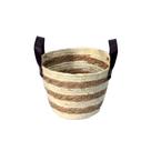 Cesto de Fibra Natural Mocca P C/ Alça Ø24x18cm P/ Organização Decoração 3010 Cesto de Fibra Natural Mocca P C/ Alça Ø24x18cm P/ Organização Decoração 3010