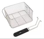 Cesto De Fritura Telado Para Fritar C/ Protetor 21 X 18 X 10 Frituras Em Geral, Batata Frita, Nugget