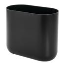 Cesto de lixo iDesign Slim Oval Plastic Cade Matte Black
