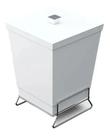 Cesto De Lixo Lavabo Pequeno 6l & Suporte Aço Cromado