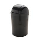 Cesto de lixo plástico 15L Preto com tampa basculante T-0705TPR - Trilha