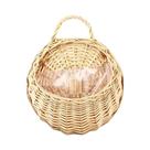 Cesto De Parede Artesanal De Vime E Rattan Para Plantas E Flores - Suporte Para Plantas De Jardim E
