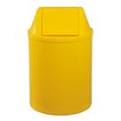 Cesto de Plástico 29cm / 12 Litros com Tampa Vai e Vem Amarelo - EB9AM - JSN Cesto de Plástico 29cm / 12 Litros com Tampa Vai e Vem Amarelo - EB9AM - JSN