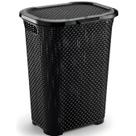 Cesto de Roupa 30L Organizador Lavanderia Cores Plastico Com Tampa Cesto de Roupa 30L Organizador Lavanderia Cores Plastico Com Tampa
