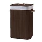 Cesto De Roupa Aspen Bambu Marrom 40X30X50Cm Rafimex