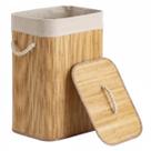 Cesto De Roupa De Bambu C/ Tampa Alça E Forro Lavável Cesto De Roupa De Bambu C/ Tampa Alça E Forro Lavável