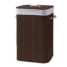 Cesto de roupa de bambu cl1314 aspen 40x30x50cm marrom
