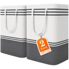 Cesto de Roupa EpicTotes 75 L Impermeável Dobrável, Kit com 2