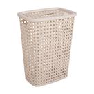 Cesto de Roupa Plasútil Alto Palha Bege 32L