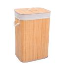 Cesto de roupa retangular de bambu forro tampa 60cm - Oikos Cesto de roupa retangular de bambu forro tampa 60cm - Oikos