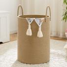 Cesto de roupa suja Artfeel 40L Cesta de corda de algodão