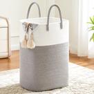 Cesto de roupa suja Artfeel Woven Cotton Rope 40L (cinza)