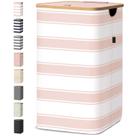 Cesto de roupa suja BALEINE com tampa 70L Pink Stripe